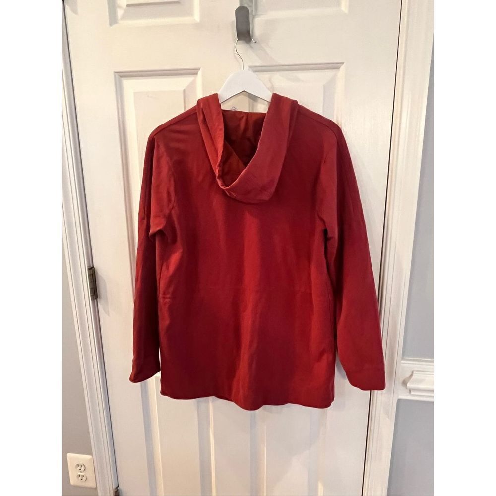 Adidas Rust Open Front Hoodie Sweatshirt Cardigan sz M EUC - Picture 7 of 8